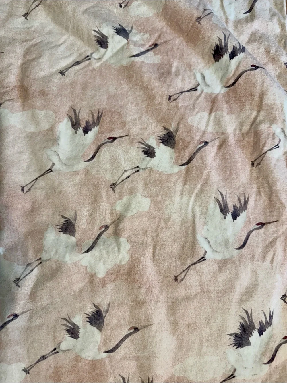 Oilo Studio Pink Crane Cuddle Blanket